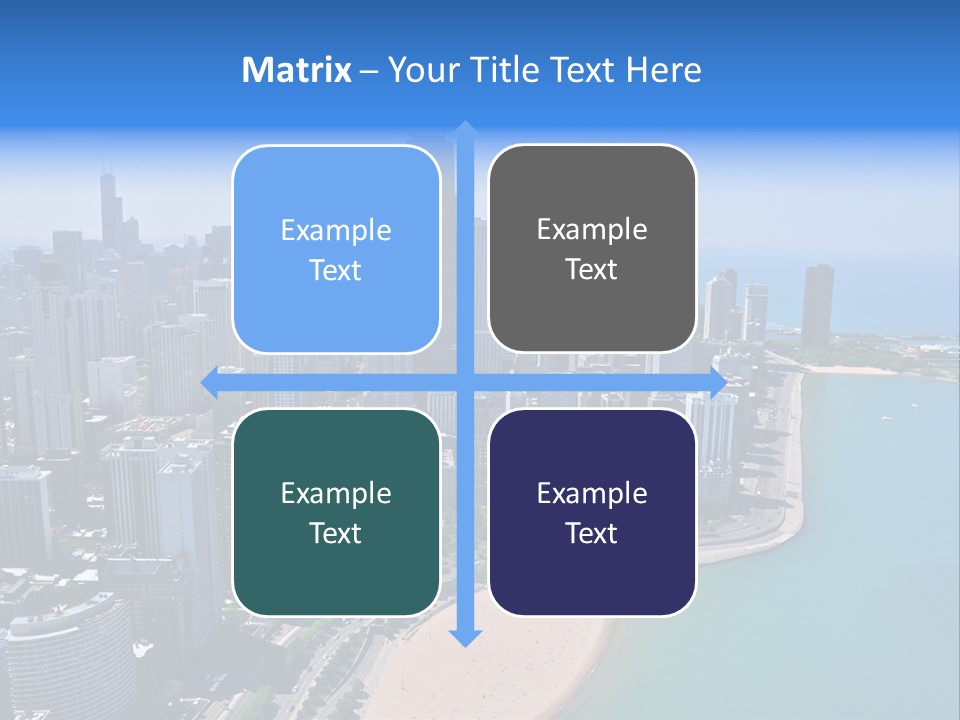 High Rise Center John Hancock PowerPoint Template