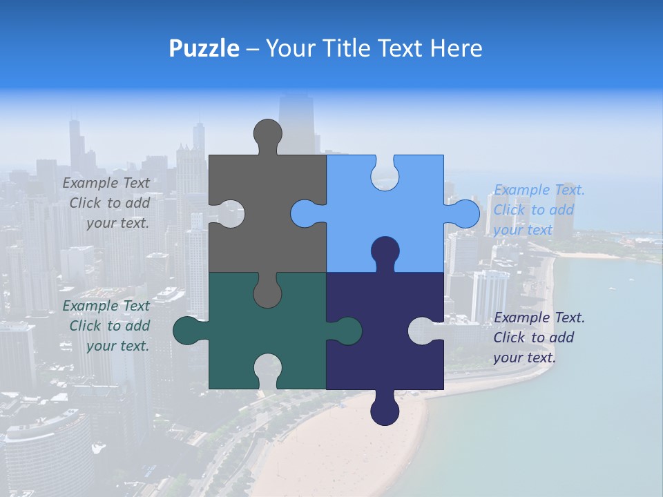 High Rise Center John Hancock PowerPoint Template