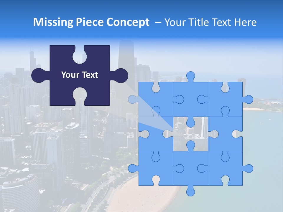 High Rise Center John Hancock PowerPoint Template