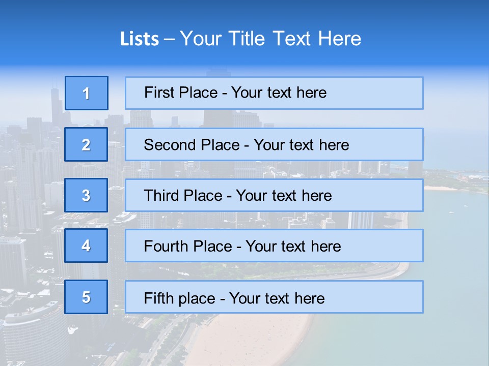 High Rise Center John Hancock PowerPoint Template
