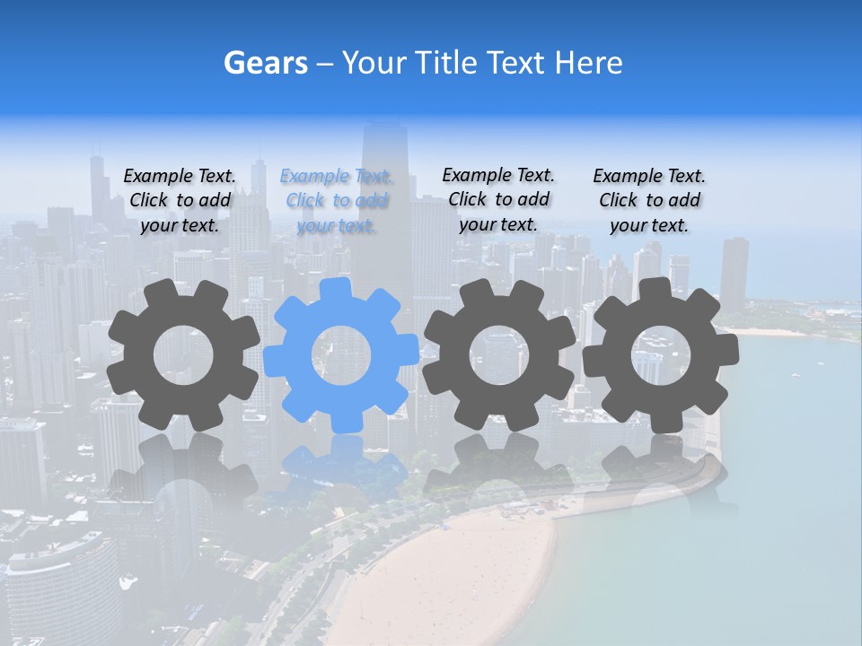 High Rise Center John Hancock PowerPoint Template