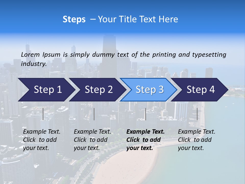 High Rise Center John Hancock PowerPoint Template