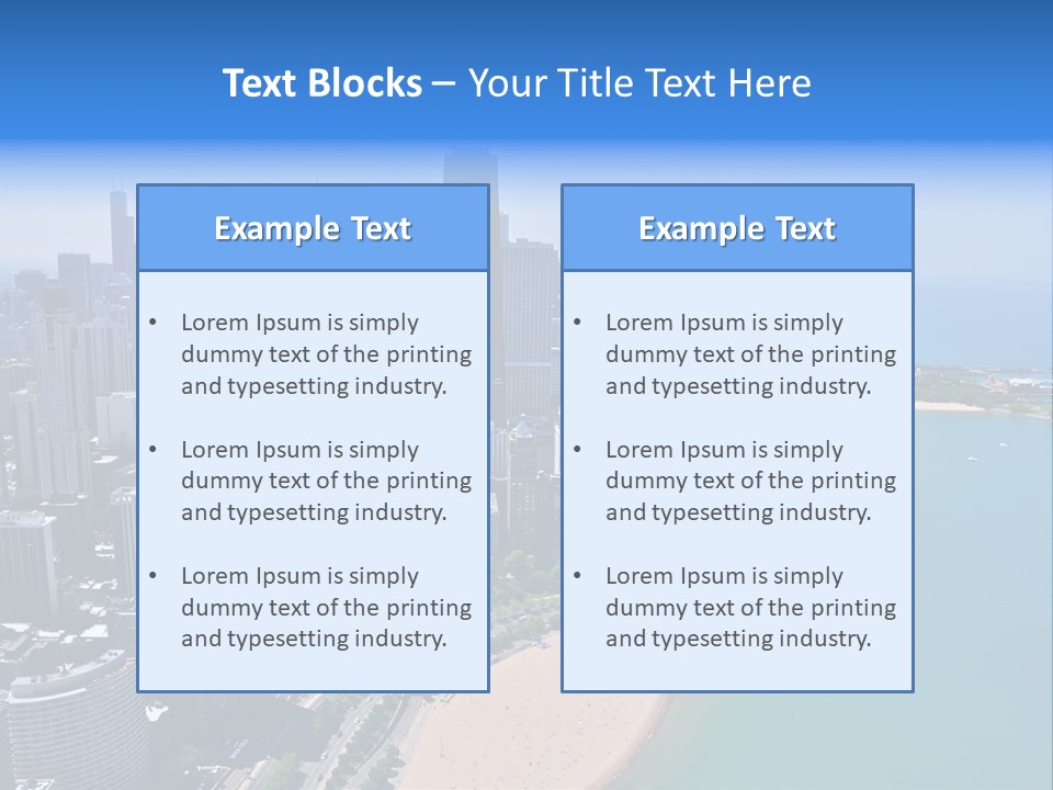 High Rise Center John Hancock PowerPoint Template