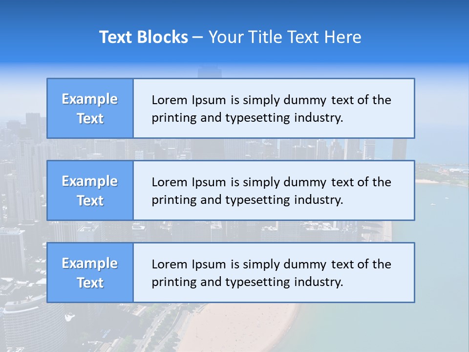 High Rise Center John Hancock PowerPoint Template