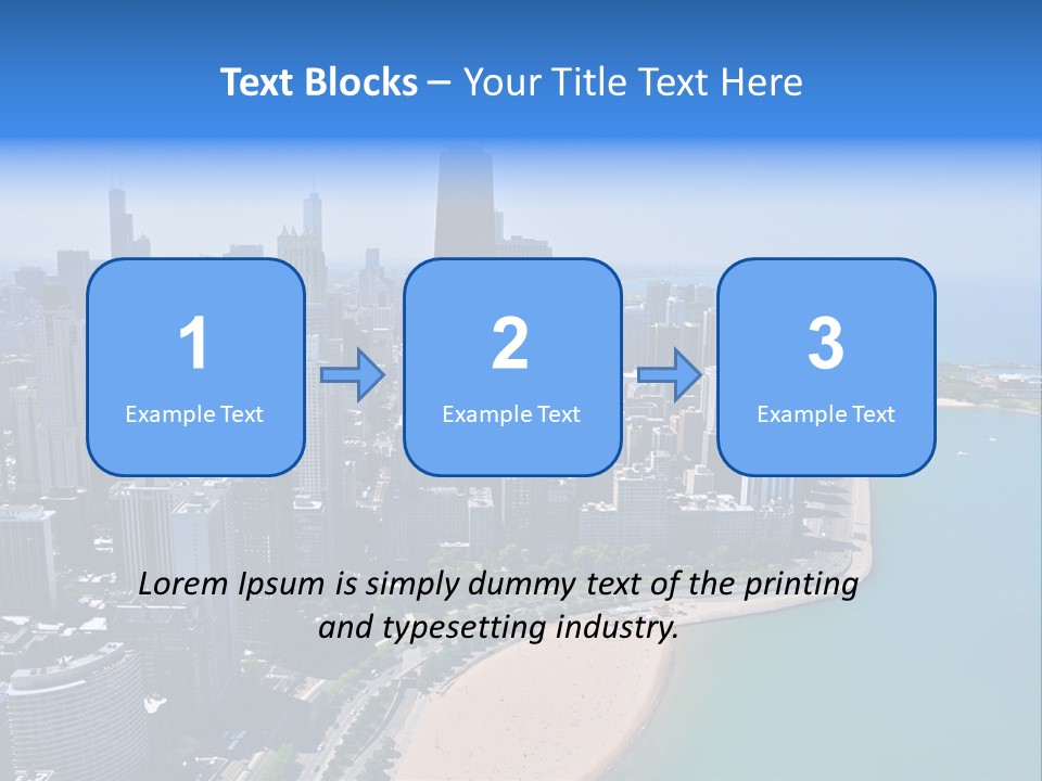 High Rise Center John Hancock PowerPoint Template