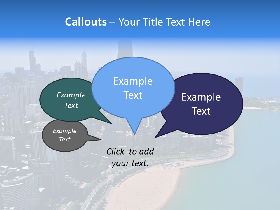 High Rise Center John Hancock PowerPoint Template