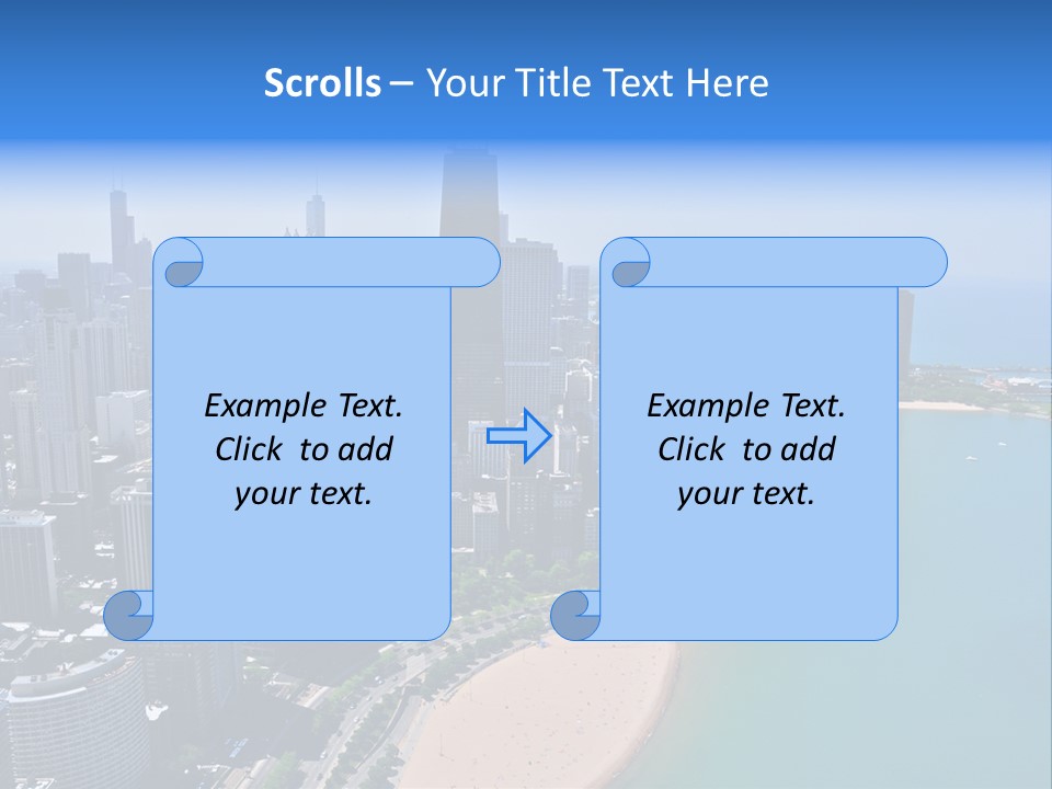 High Rise Center John Hancock PowerPoint Template
