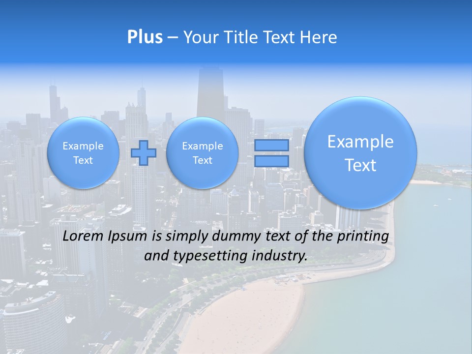 High Rise Center John Hancock PowerPoint Template
