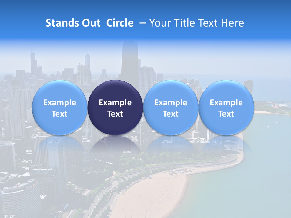 High Rise Center John Hancock PowerPoint Template