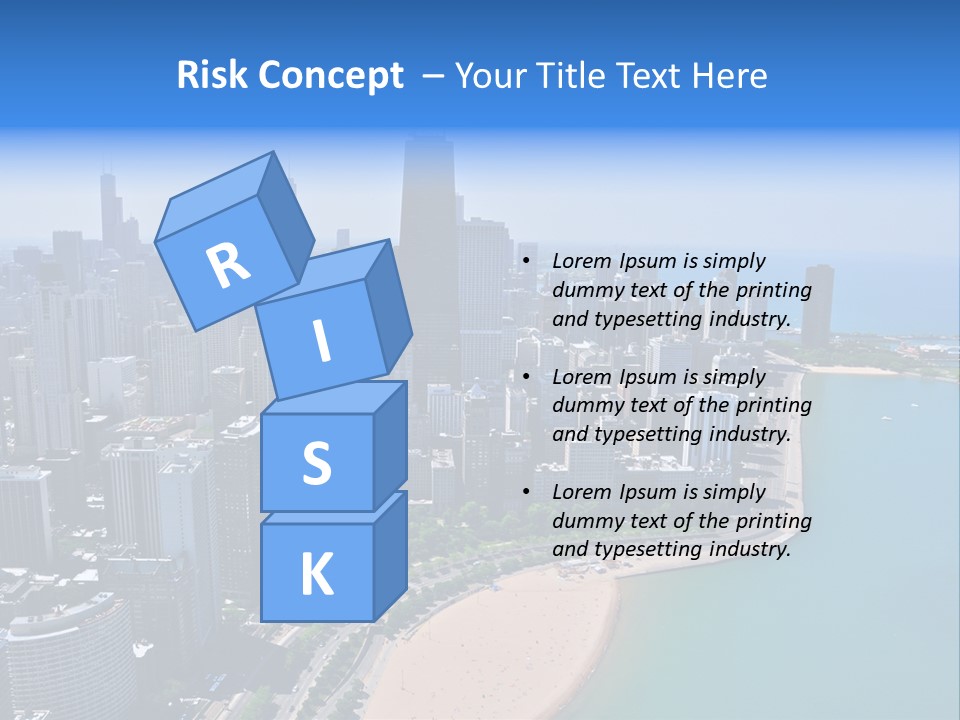 High Rise Center John Hancock PowerPoint Template