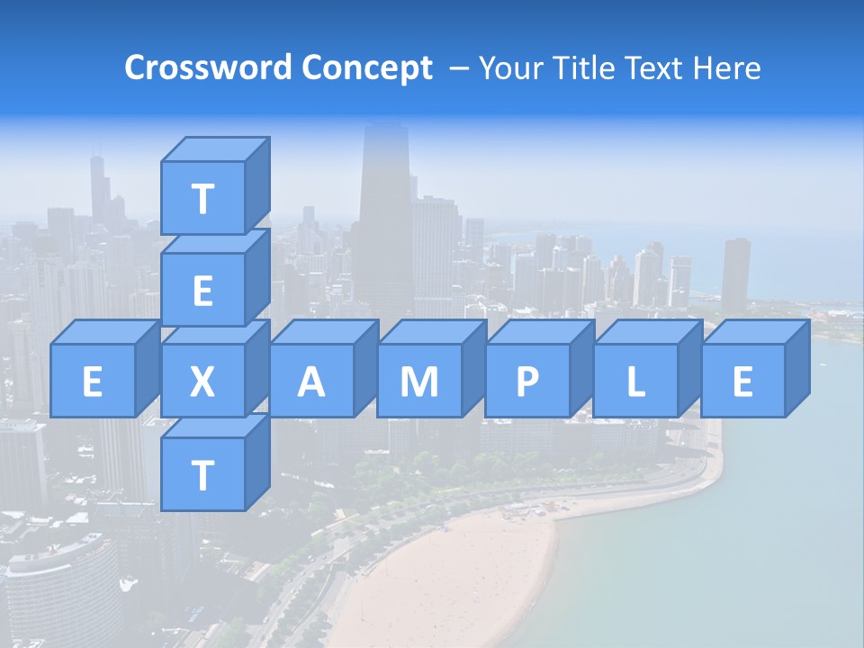 High Rise Center John Hancock PowerPoint Template