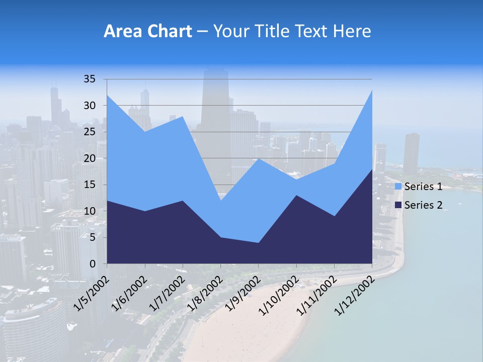 High Rise Center John Hancock PowerPoint Template