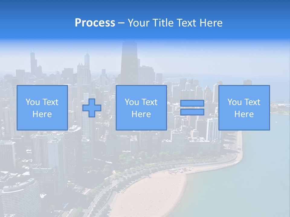 High Rise Center John Hancock PowerPoint Template