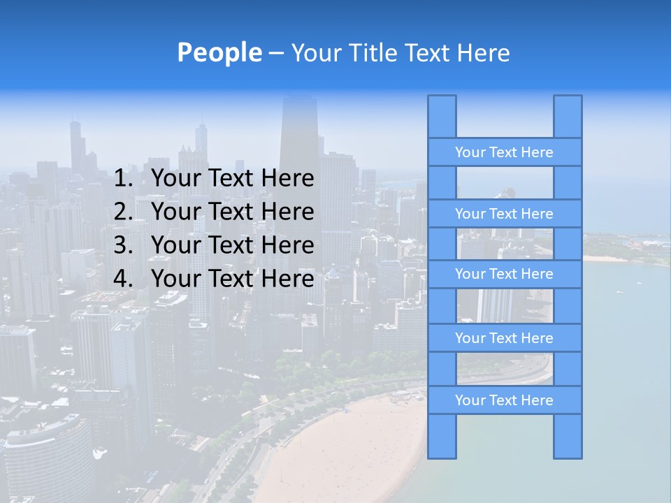 High Rise Center John Hancock PowerPoint Template