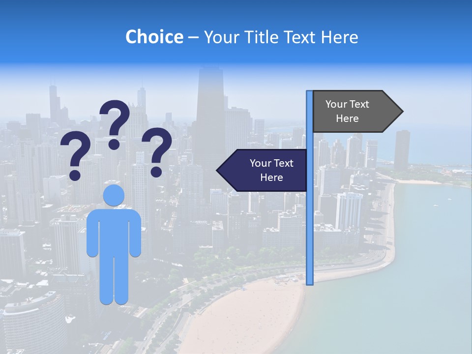 High Rise Center John Hancock PowerPoint Template