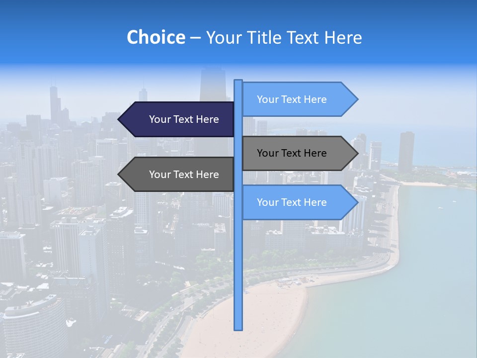 High Rise Center John Hancock PowerPoint Template