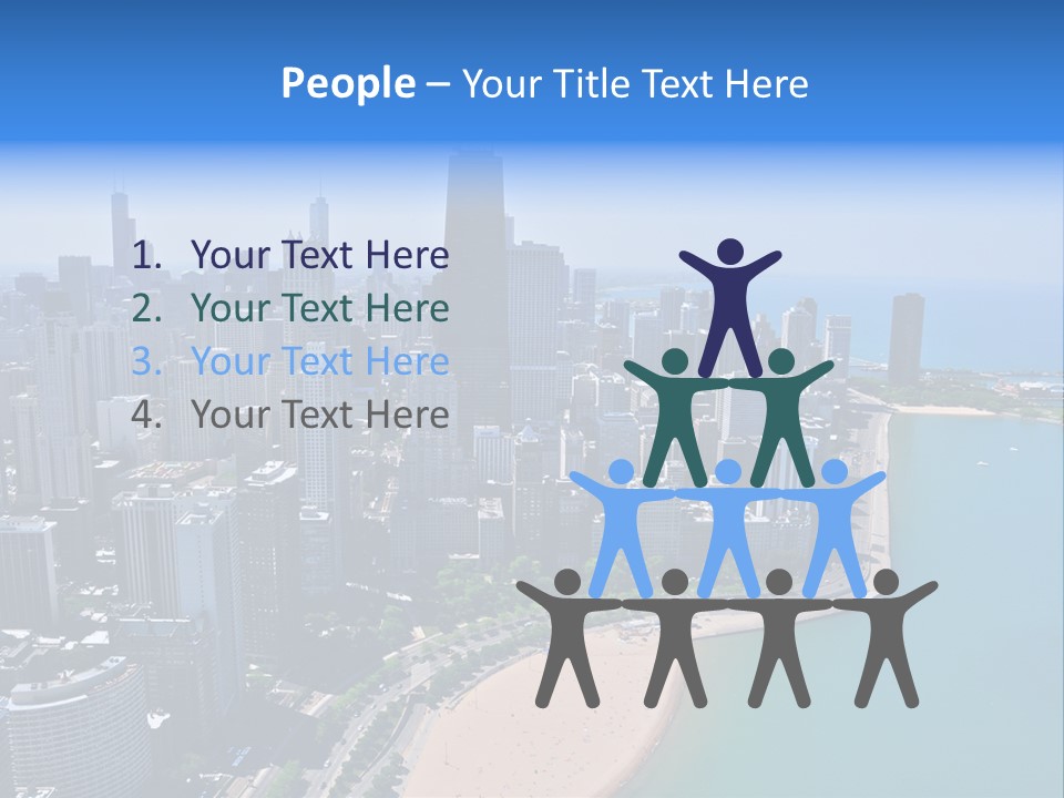 High Rise Center John Hancock PowerPoint Template