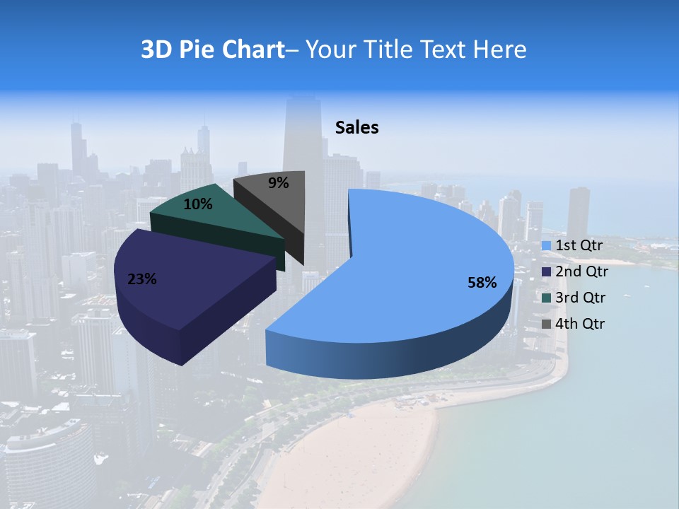 High Rise Center John Hancock PowerPoint Template