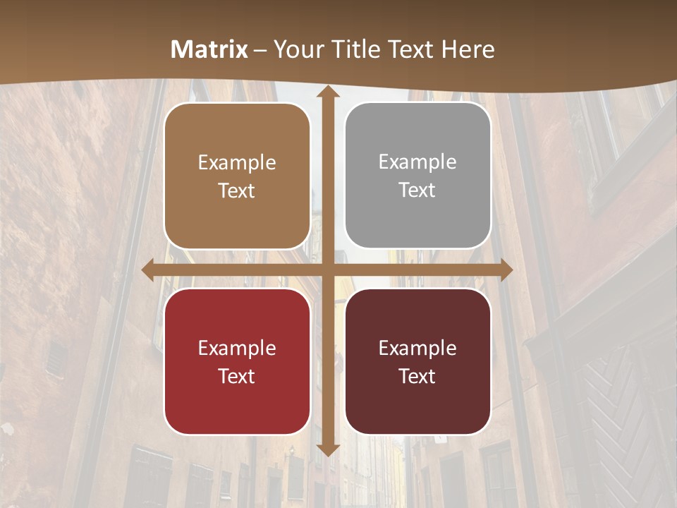 Narrow Perspective Window PowerPoint Template