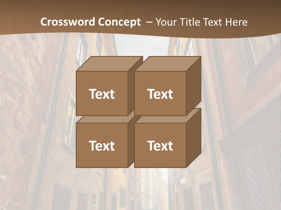 Narrow Perspective Window PowerPoint Template