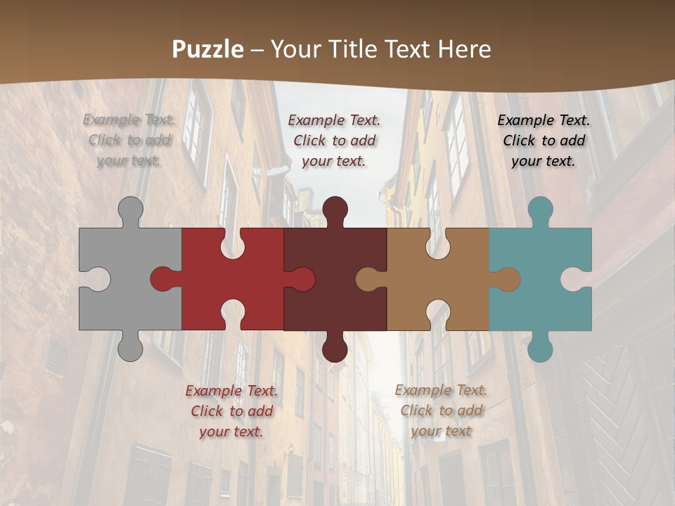 Narrow Perspective Window PowerPoint Template