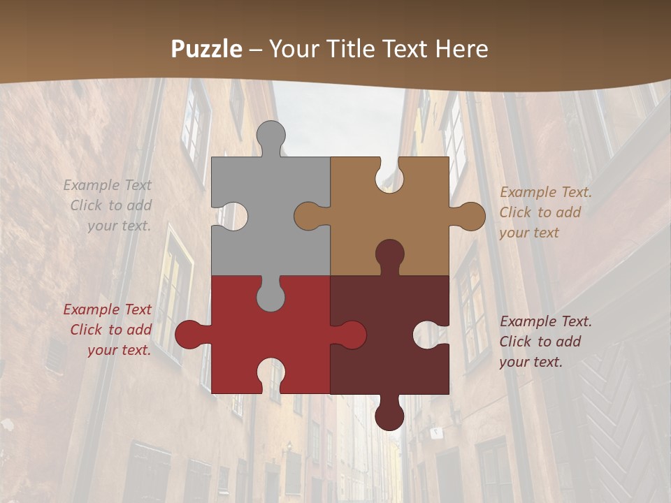Narrow Perspective Window PowerPoint Template