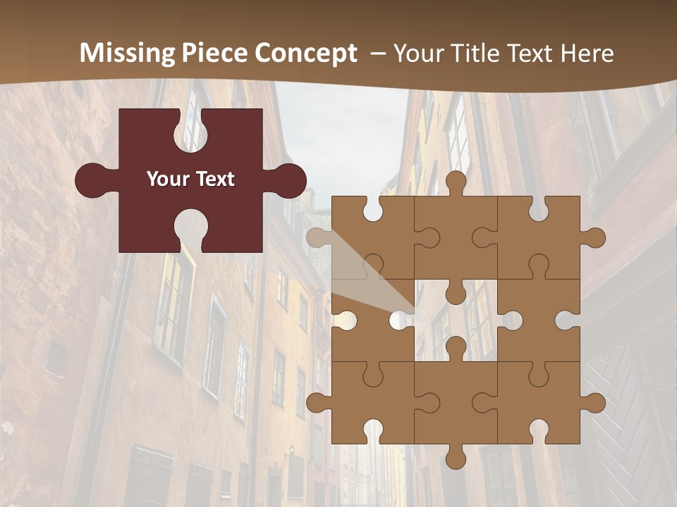 Narrow Perspective Window PowerPoint Template