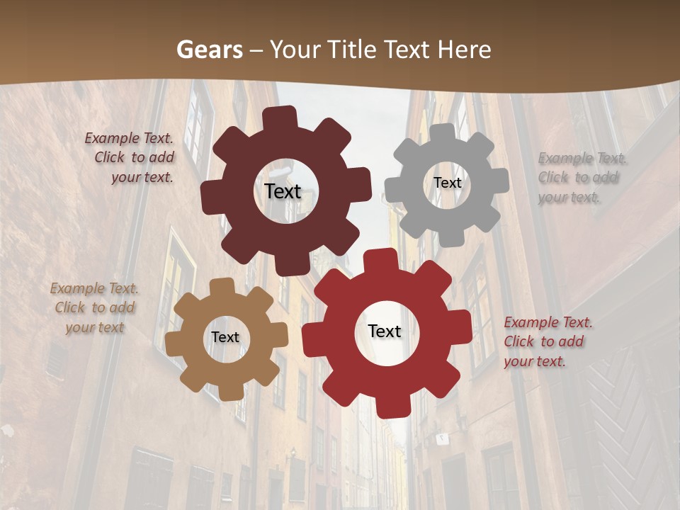 Narrow Perspective Window PowerPoint Template