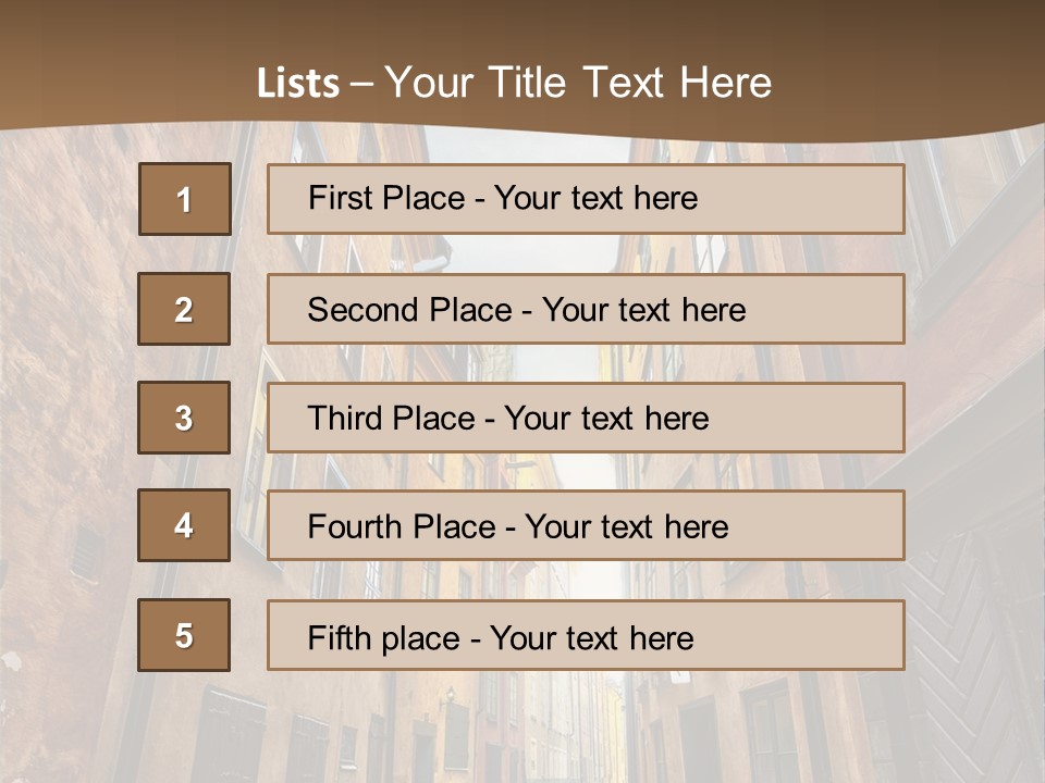 Narrow Perspective Window PowerPoint Template