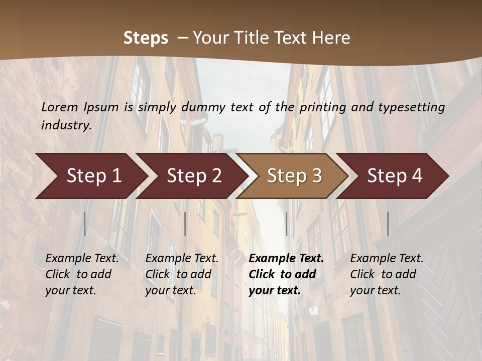 Narrow Perspective Window PowerPoint Template