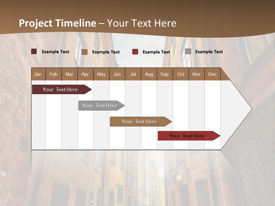 Narrow Perspective Window PowerPoint Template