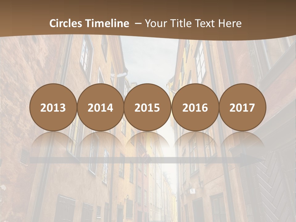 Narrow Perspective Window PowerPoint Template