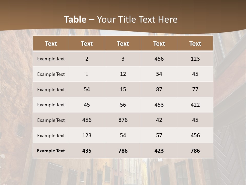 Narrow Perspective Window PowerPoint Template