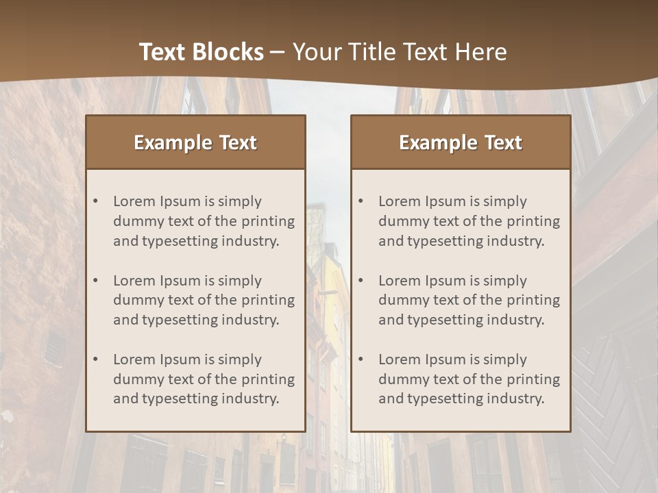 Narrow Perspective Window PowerPoint Template