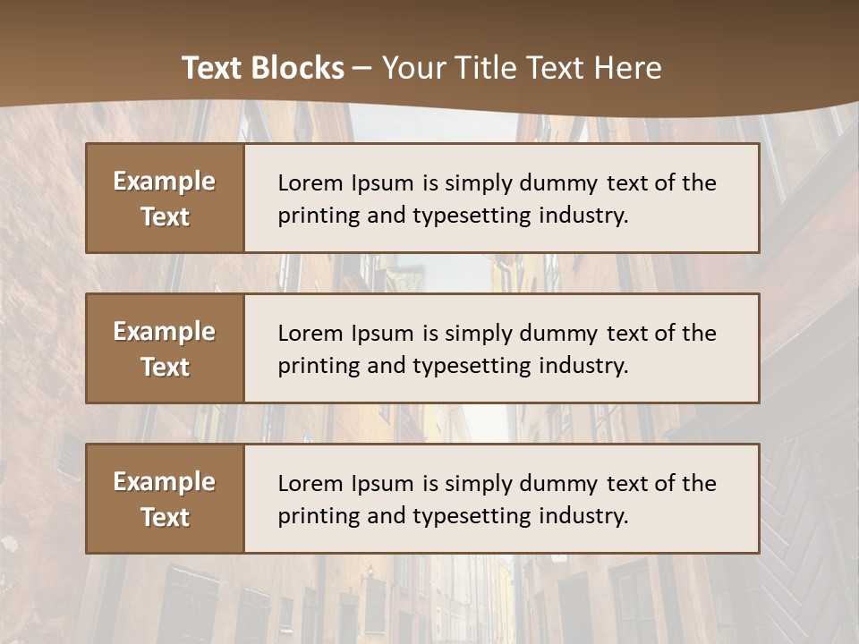 Narrow Perspective Window PowerPoint Template