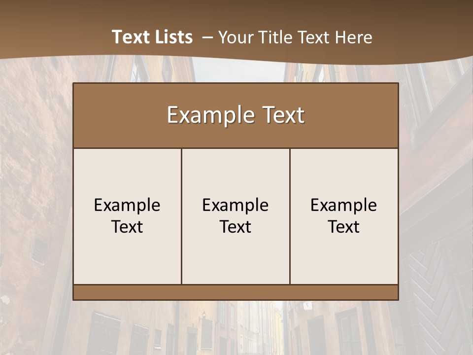 Narrow Perspective Window PowerPoint Template