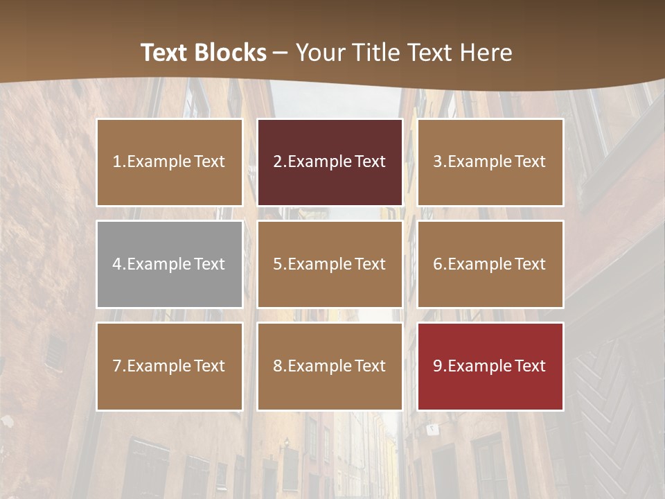 Narrow Perspective Window PowerPoint Template