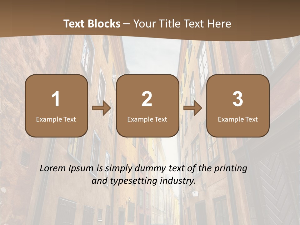 Narrow Perspective Window PowerPoint Template