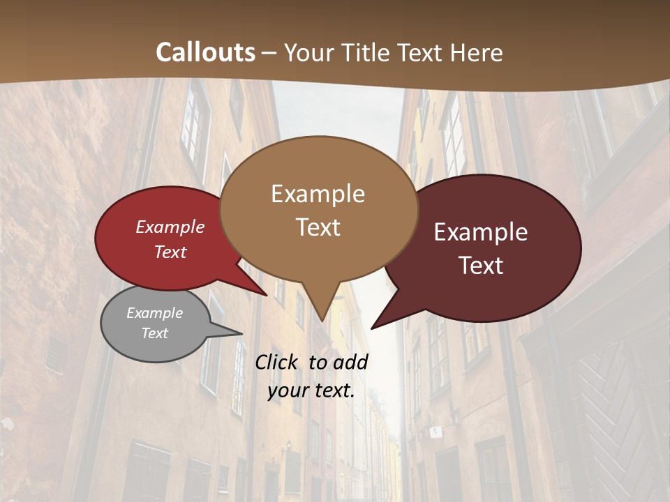 Narrow Perspective Window PowerPoint Template
