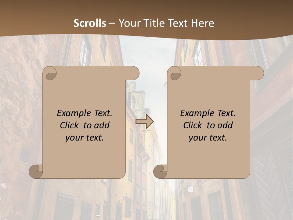 Narrow Perspective Window PowerPoint Template