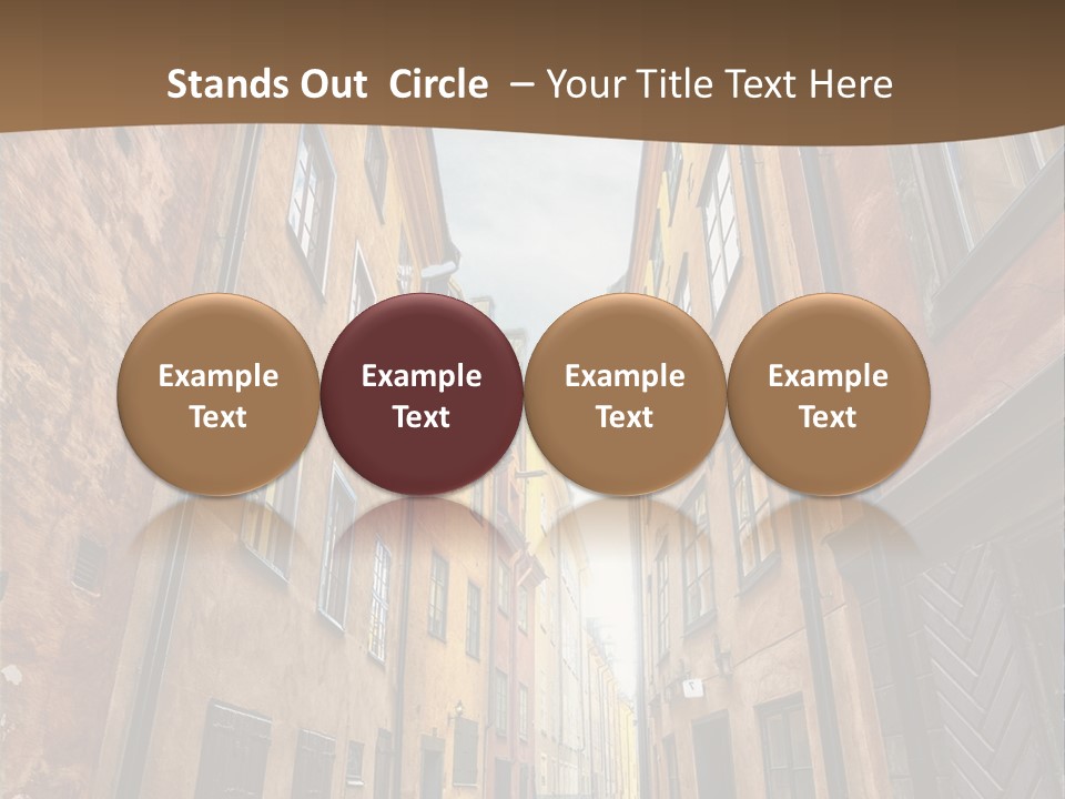 Narrow Perspective Window PowerPoint Template