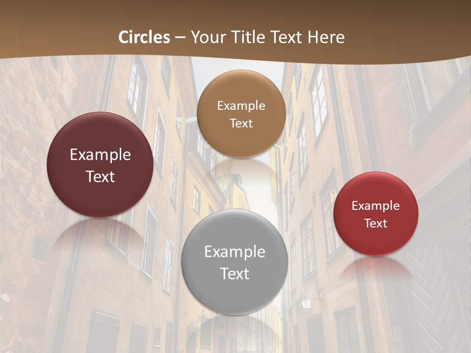 Narrow Perspective Window PowerPoint Template