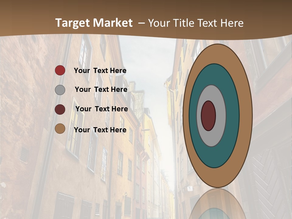 Narrow Perspective Window PowerPoint Template