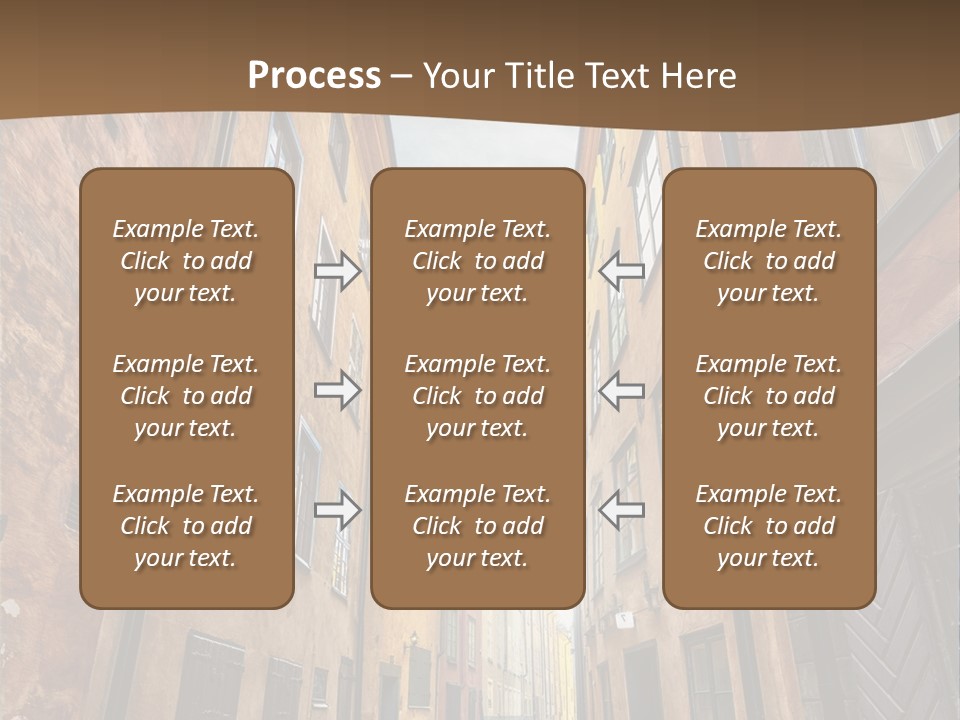 Narrow Perspective Window PowerPoint Template