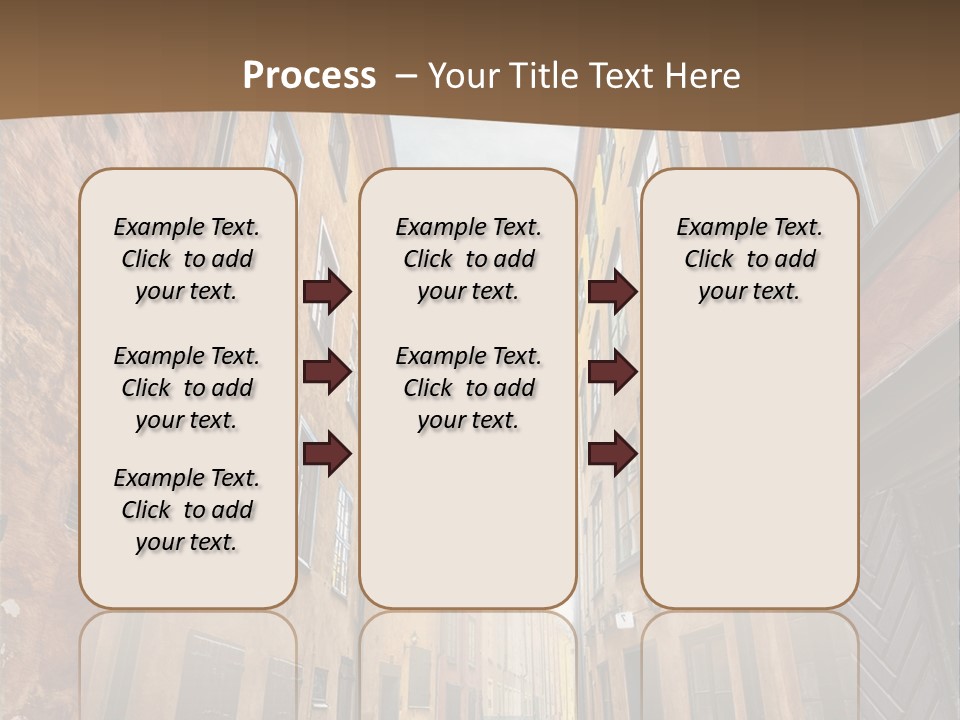 Narrow Perspective Window PowerPoint Template
