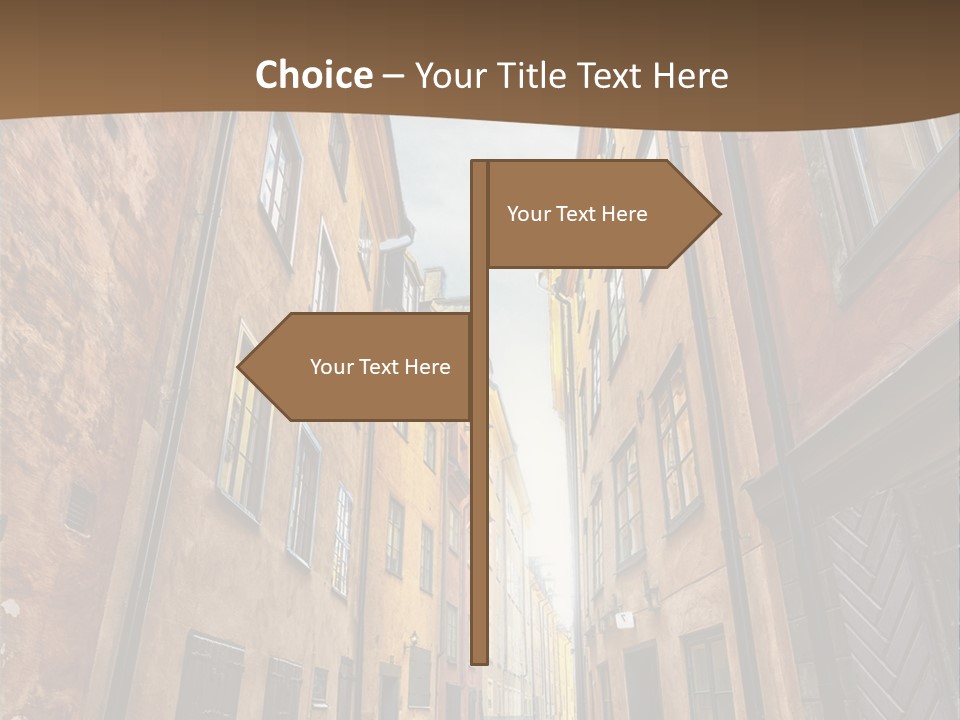 Narrow Perspective Window PowerPoint Template