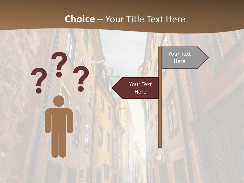 Narrow Perspective Window PowerPoint Template