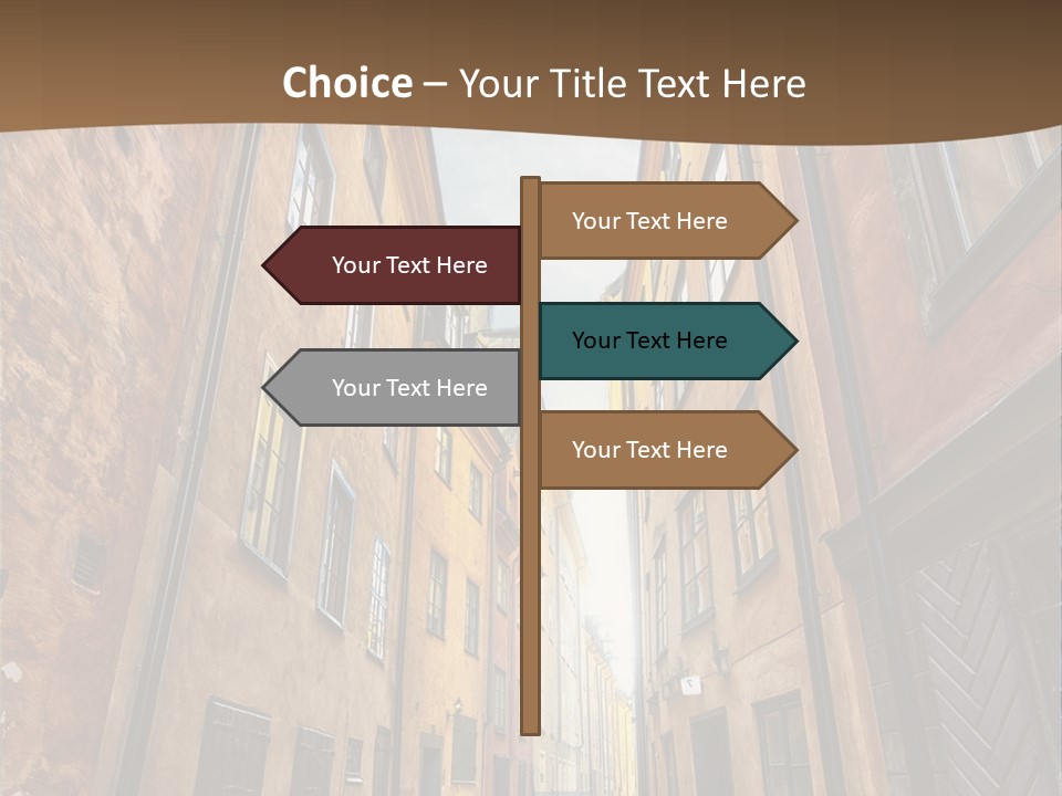 Narrow Perspective Window PowerPoint Template