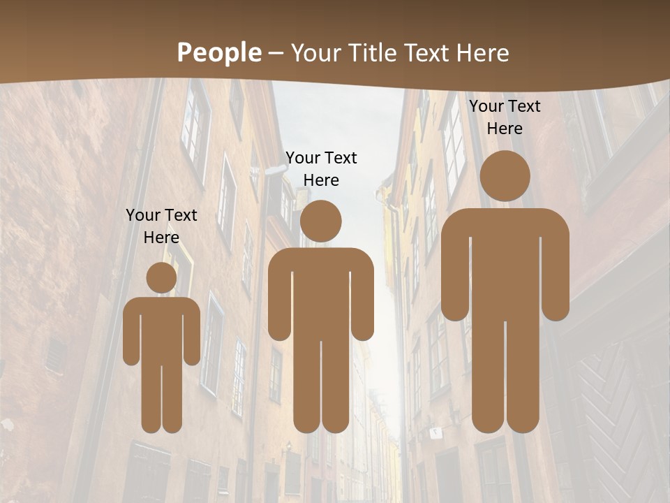 Narrow Perspective Window PowerPoint Template