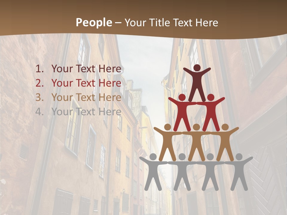 Narrow Perspective Window PowerPoint Template